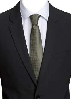 Polyester tie with dots 7 cm-Lindbergh Outlet