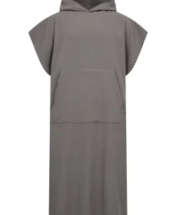 Clearance Poncho flat one side/terry back grey One Size Håndklæder