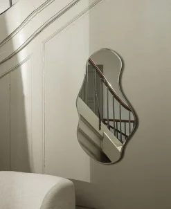 Ferm Living Spejle>Pond Mirror - Large - Dark Chrome