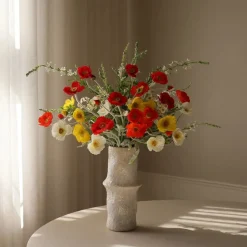 Hot Poppy Flower Kunstige Blomster & Træer