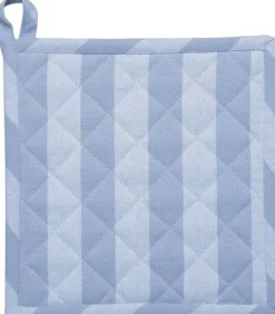 Pot holder 22x22 cm BIRK -Stripe light blue-Magasin du Nord Collection Online