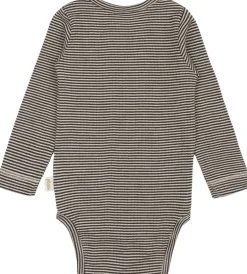 Hot PPDante Body L/S Merino Wool Striped Børn Bodies