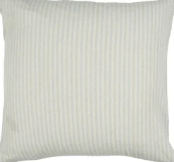 Discount Pude natur m/lyseblå striber Puder