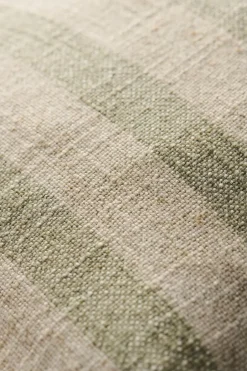 Online Pude natur/støvgrønne striber Puder