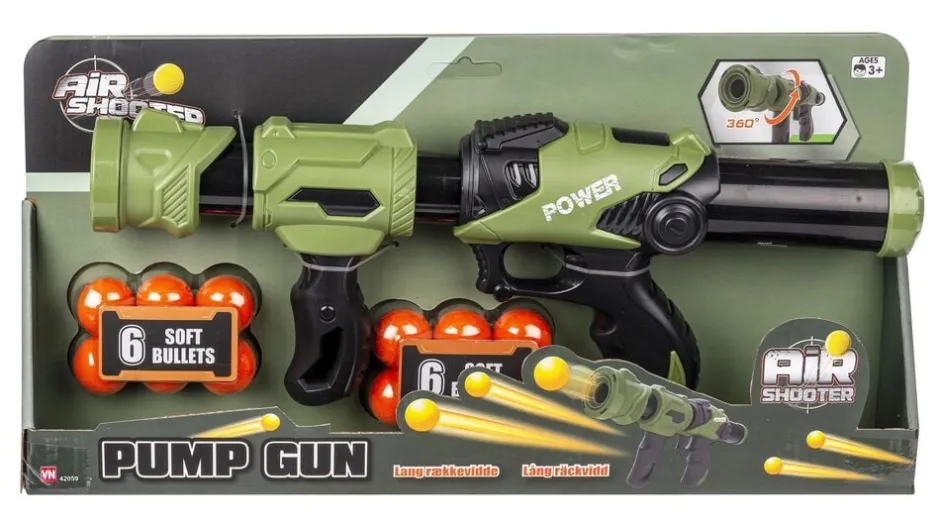 PUMPEGEVÆR m 12 KUGLER-Legetøj