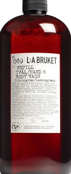 Refill Hand-body Wash Lemongrass-L:a Bruket Clearance