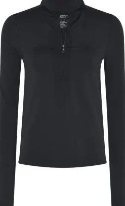 Dame Girlfriend Collective Trøjer & Sweatshirts|Sport>Reset Long Sleeve Mock Neck, Half Zip