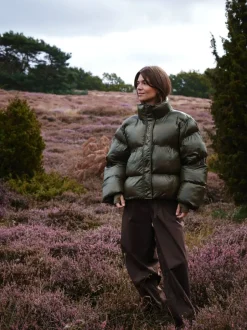 Rhea Shiny Puffer Jacket Dame Jakker & Frakker