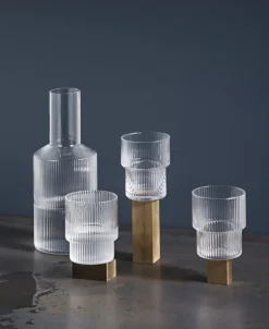 Ferm Living Karafler & Kander>Ripple Carafe - Clear