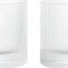 Ripple Tumbler Glasses - Set of 2 - Clear-Ferm Living Outlet