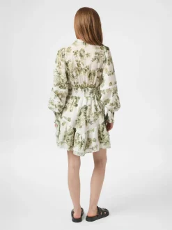 Outlet Roberta Flower Flow Dress Dame Kjoler