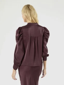 New Rosslyn Heavy Sateen Blouse Dame Bluser & Skjorter