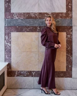 New Rosslyn Heavy Sateen Blouse Dame Bluser & Skjorter