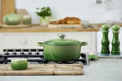 Le Creuset Gryder & Pander>Rund støbejernsgryde 4,2L Bamboo Green