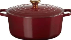 Le Creuset Gryder & Pander>Rund st�bejernsgryde 6,7L Garnet