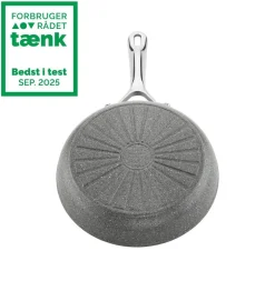 Clearance Salina Ceramic Stegepande, 32 cm, Aluminium, Titanium forstæ Gryder & Pander