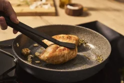 Clearance Salina Ceramic Stegepande, 32 cm, Aluminium, Titanium forstæ Gryder & Pander