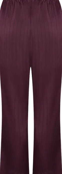 Clearance Satin Pinstripe Trousers Dame Nattøj