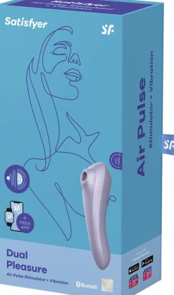 Dual Pleasure Mauve lufttryk vibrator-Satisfyer Sale
