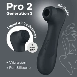 Pro 2 Generation 3 black lufttryksvibrator-Satisfyer Hot