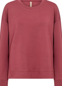 SC-BANU 164 Sweatshirt Mørk rød-soyaconcept Sale