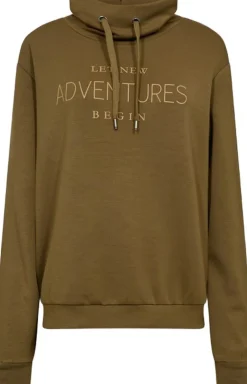 Clearance SC-BANU 248 Sweatshirt Oliven Dame Sweatshirts & Sweatpants