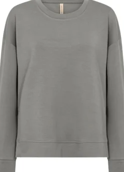 Dame soyaconcept Sweatshirts & Sweatpants>SC-BANU 164 Sweatshirt Støvet Grøn