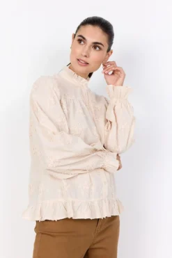 Dame soyaconcept Bluser & Skjorter>SC-BARBRA 2 Skjorte Creme
