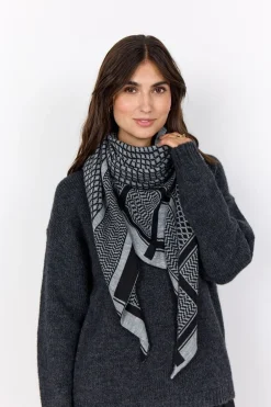 SC-BUKET 3 Tørklæde Grå-soyaconcept Sale