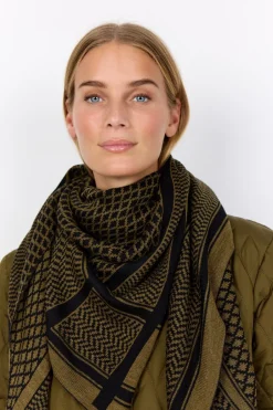 Best SC-BUKET 3 Tørklæde Oliven Dame Halstørklæder & Tørklæder