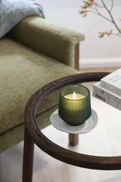 Scented wax glass candle, Serenity, Green, 8,5x9,5 cm *-Uyuni Outlet