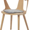 Hot Seat Cover, Short-Wool Curly New Zealand Sheepskin, Round Ø34 cm Light Skind