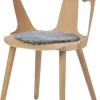 NATURES Collection Skind>Seat Cover, Short-Wool Curly New Zealand Sheepskin, Round Ø34 cm Graph