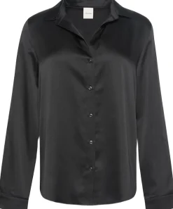 Dame Calvin Klein Nattøj>SENSUAL SATIN LOGO SHIRT