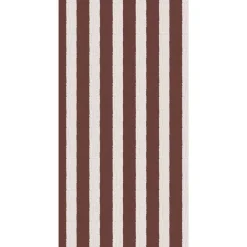 Ib Laursen Tilbehør Til Bordet|Juleservietter>Serviet brune striber tekstil-look