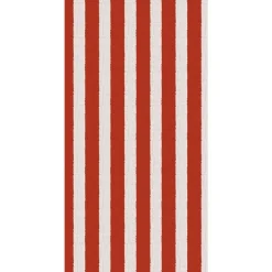 Ib Laursen Tilbehør Til Bordet|Juleservietter>Serviet røde striber tekstil-look