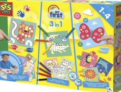 - Min første - 3 i 1 - Fingermaling, farvelægni-SES Creative