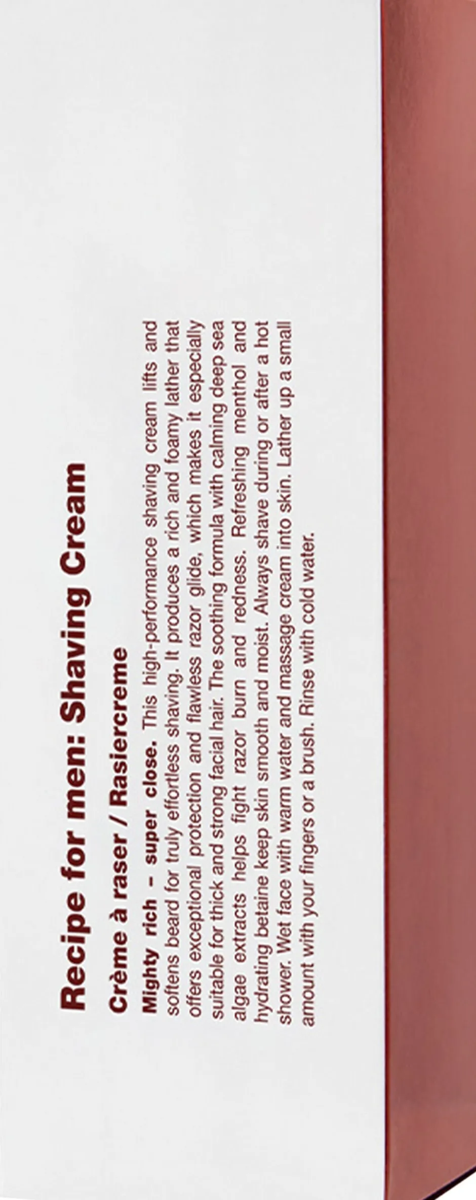 SHAVING CREAM-Receipe For Men