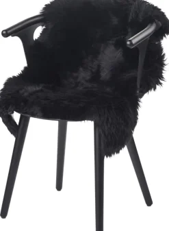 NATURES Collection Skind>Sheepskin, Long-wool Black
