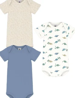 Børn Petit Bateau Bodies>SHORT SLEEVE BODYSUIT 3M