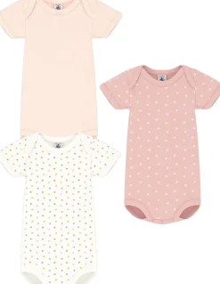 SHORT SLEEVE BODYSUIT 3M-Petit Bateau