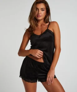 Short Velours Scallop Lace-Hunkemöller Clearance