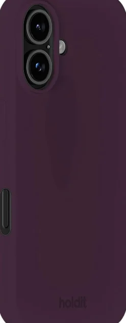 Silicone Case iPhone 16 Deep Plum-HoldIt Best