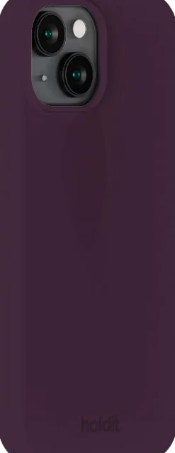 Clearance Silicone Case iPhone 15 Deep Plum Dame Tech Covers