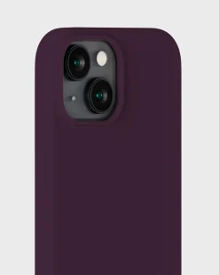 Clearance Silicone Case iPhone 15 Deep Plum Dame Tech Covers
