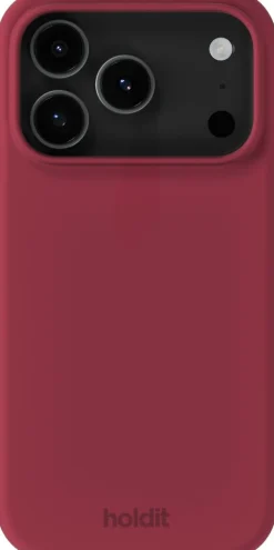 Clearance Silicone Case iPhone 17 Pro Red Velvet Dame Tech Covers