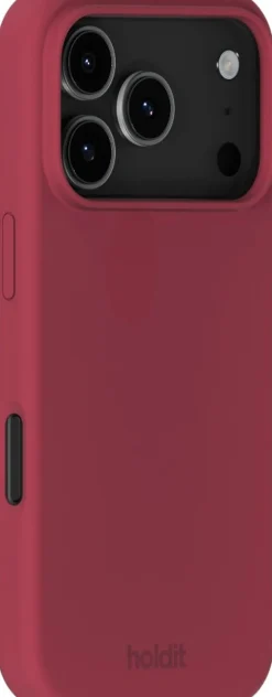 Clearance Silicone Case iPhone 17 Pro Red Velvet Dame Tech Covers