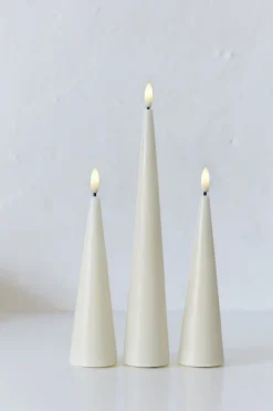 Sirius Lys & Lysestager>Sille Kegle Ø4,8x17cm