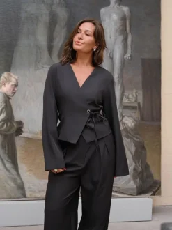 New Simmi Eyelet Blouse Dame Bluser & Skjorter