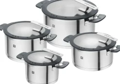 Simplify Grydesæt, 4-dele, Rustfrit stål Gryder & Pander